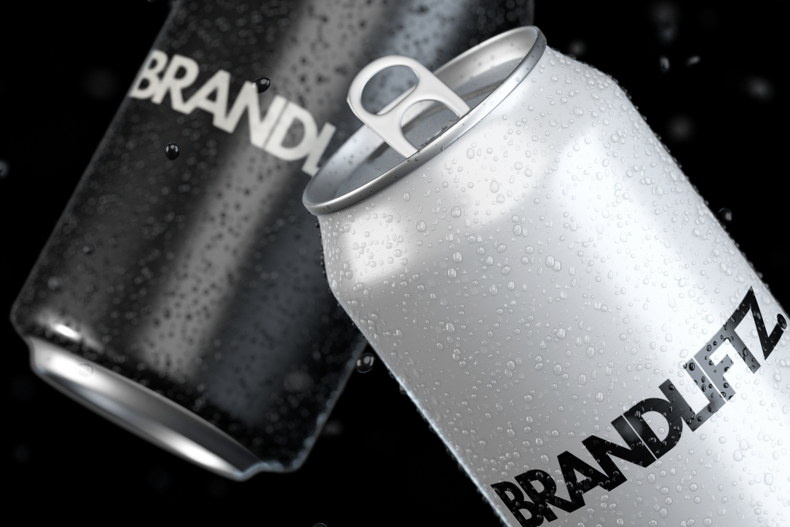 Vibrant Refreshment: BRANDLIFTZ Soft Drink Can Designs